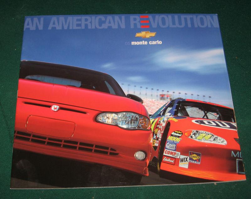 2005 chevy monte carlo sales brochure; ls; lt; supercharged ss; 28 pgs