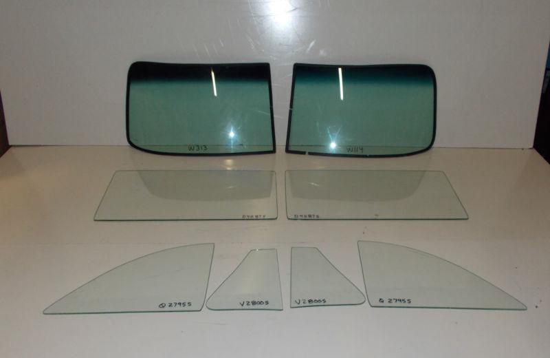 1949 - 1952 pontiac convertible complete glass set clear