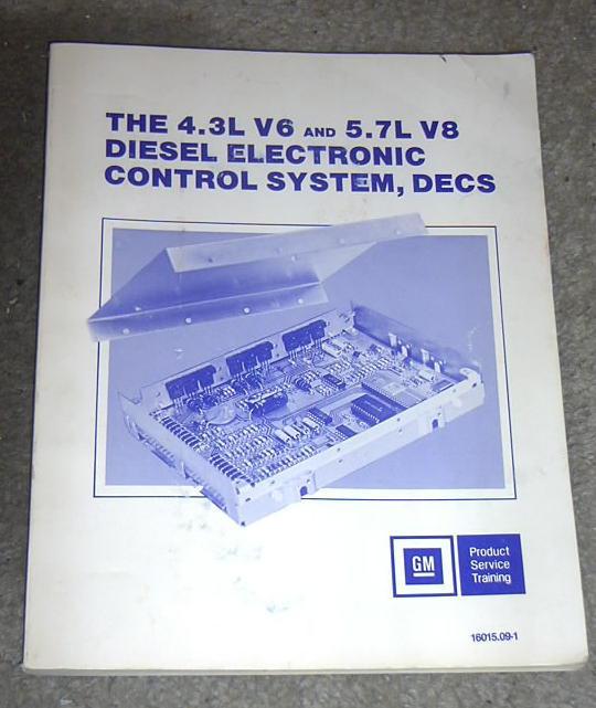 1985 gm chevrolet buick olds pontiac cadillac 4.3l 5.7l diesel electronics manul