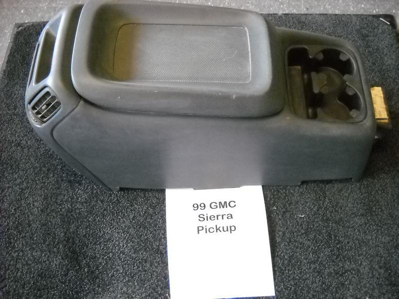 1999 gmc sierra pickup center console dark gray