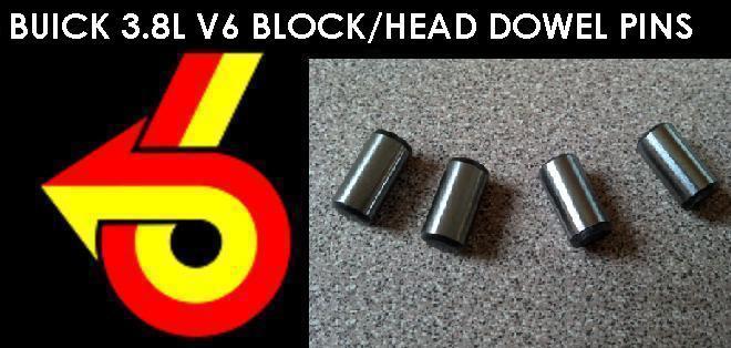 Block to head dowel pins buick v6 3.8l regal gn grand national turbo gnx tta