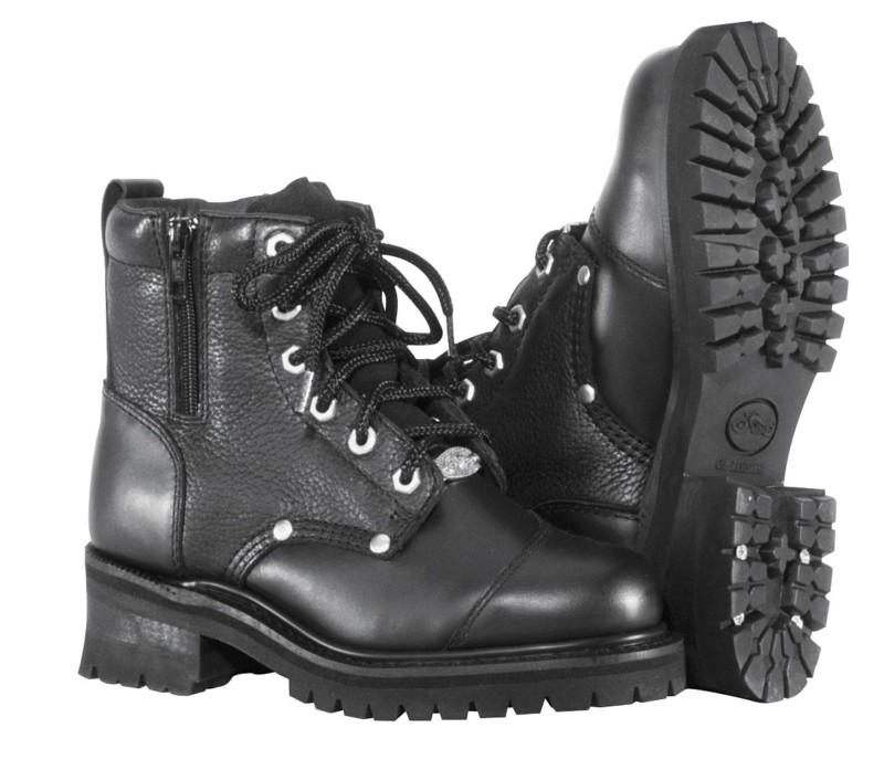 River road double zipper womens field boots black 8