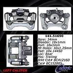 Centric parts 141.51650 rear left rebuilt caliper with hardware