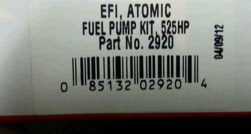 Msd #2920 atomic efi fuel pump kit