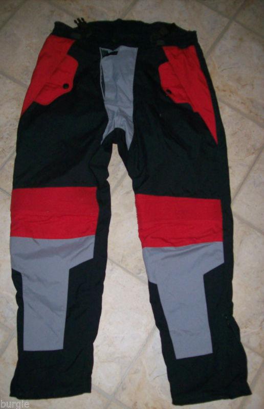 Kerr textile motorcycle atv snowmobile ski pants with quilted liner size 38