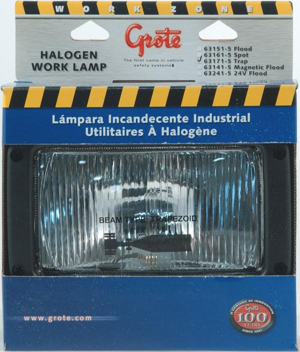 Grote 63171-5 - rectangular halogen work lamp - work light