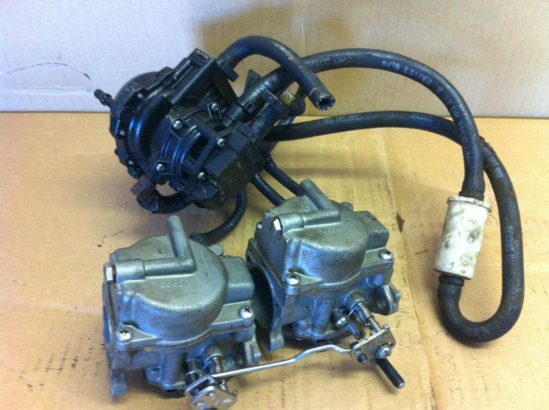 Used johnson / evinrude 1989-2005 40, 48, 50, 55 hp 2 cylinder carb set & vro