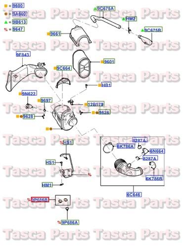 Brand new oem air cleaner insulator 2008-10 6.4l f250 f350 f450 f550 super duty