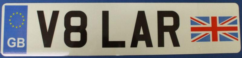 Custom british license plate
