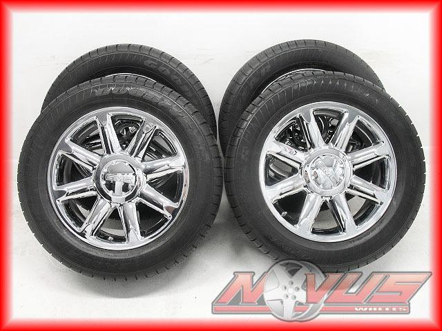 20" gmc yukon sierra denali chevy tahoe silverado chrome oem wheels tires 18
