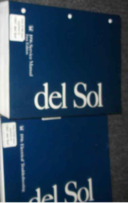 1996 1997 honda civic del sol service shop repair manual oem dealership set 2 x