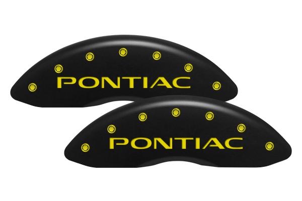 Mgp 18011-s-gxp-ym pontiac caliper covers full set yellow engraved pontiac/gxp