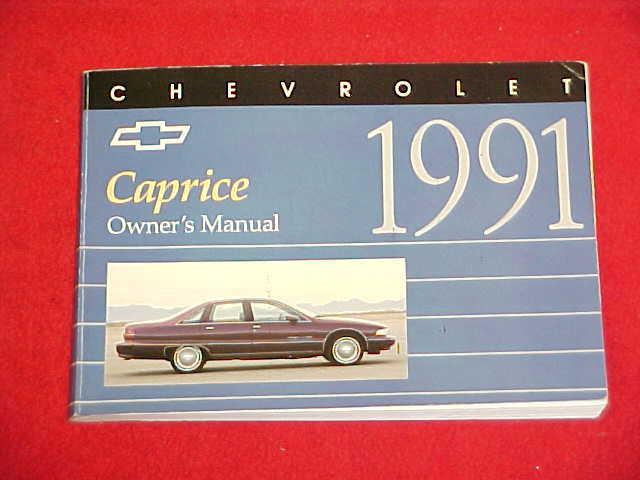 1991 original chevrolet caprice owners manual service guide book 91 glovebox oem