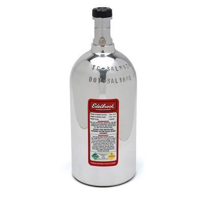 Edelbrock 72461 nitrous bottle 2 lbs. aluminum polished each