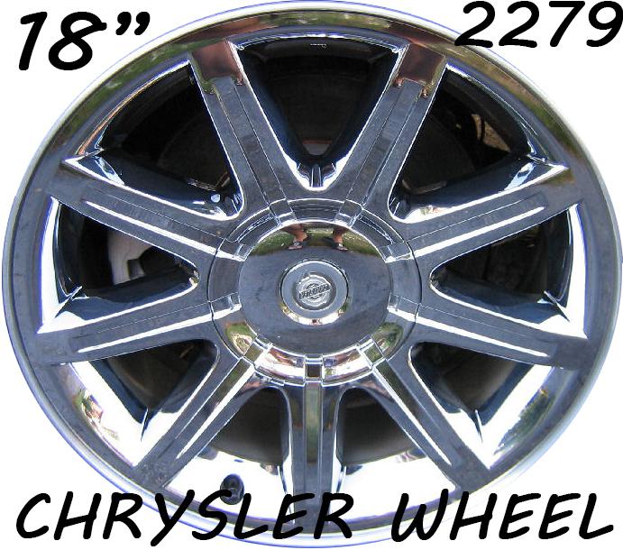  chrysler 300 300c chrome clad factory 2279 oem 18" wheel w tpms  2008 2009 2010