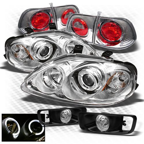 99-00 civic 4dr projector headlights + altezza style tail lights + fog lights