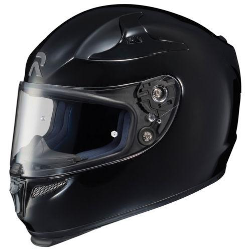 New hjc rpha-10 full-face adult helmet, gloss black, large/lg