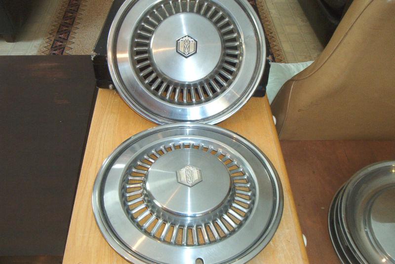 Oe pair of 1977 chevelle 15 inch hubcaps, # 3080, good daily driver quality