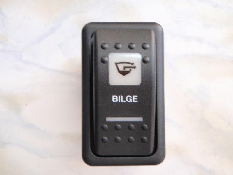 Bilge switch panel manual auto on/on  bilge carling vddab60b lighted rocker wht
