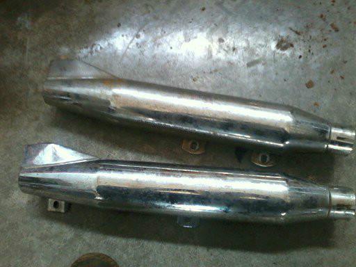 Harley rocket tip mufflers for 1' 3/4' pipe evo shovelhead chopper panhead ect.