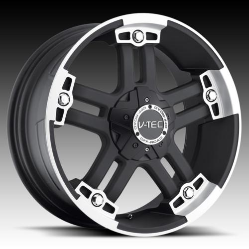 20" v-tec 394 black  wheels rims  hummer h2 h3 4wd