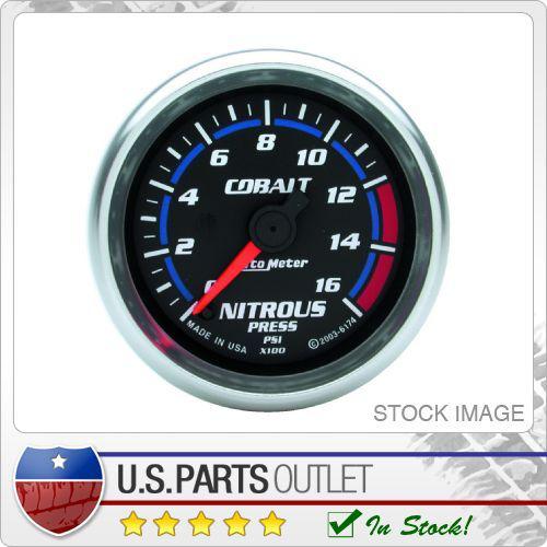 Auto meter 6174 cobalt electric nitrous pressure gauge 2 1/16 in. 0 - 1600 psi