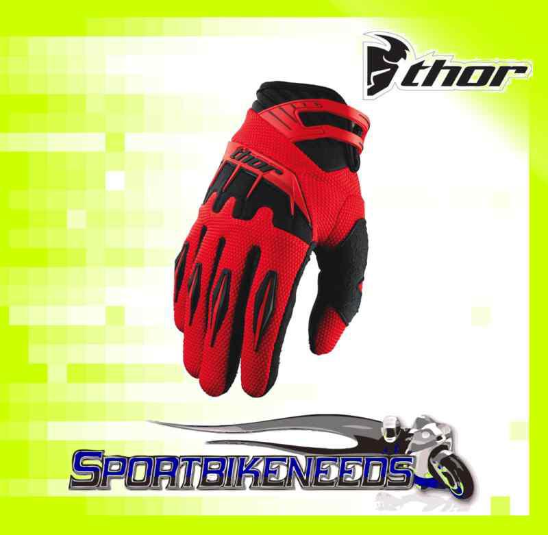 Thor 2012 youth spectrum glove red size large l lg