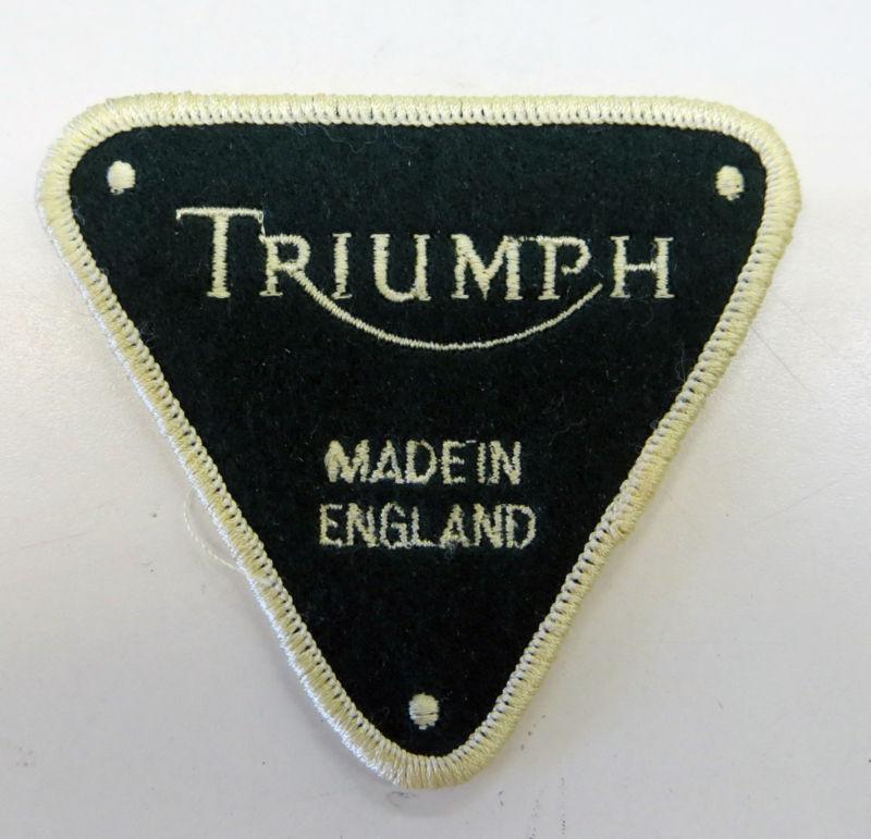 Triumph triangle embroidered sew-on patch, 3.25"