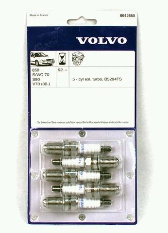Volvo oem spark plugs - 8642660 - 850, s7,v70, c70, s80