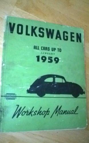 Rare vw  1959 workshop manual 