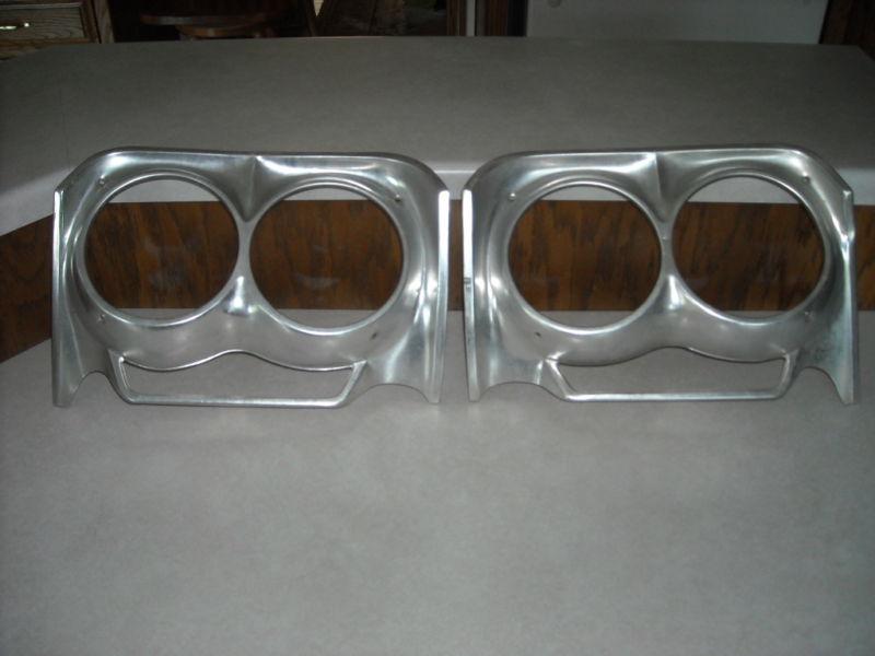 1962 impala belair biscayne headlight bezels trim