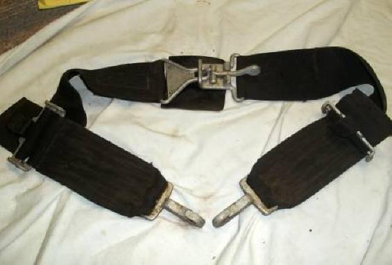 Vintage race car - stock car  - drag car - rod or gasser safety lap belt