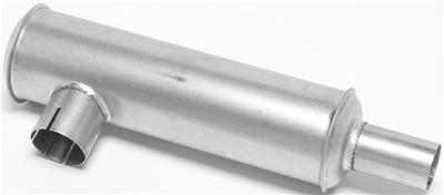 Walker tractor muffler 2.5" off in 2.125" off out