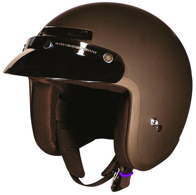 Z1r jimmy open face motorcycle helmet flat black md/medium