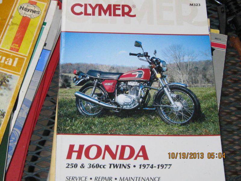 Clymer motorcycle repair honda  250 & 350 twins 1974 -1977 m323