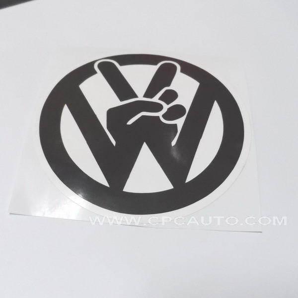 Car vinyl decals sticker  volkswagen vw pease sign logo black/white #713
