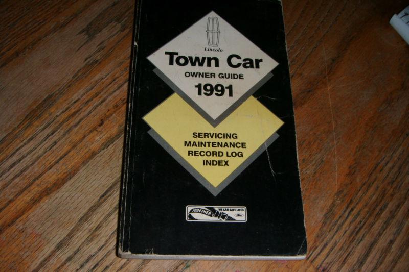 1991 linclon town car owner's manual 