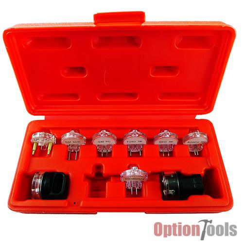 9 pcs electronic fuel injection and signal noid lite tester light test set case