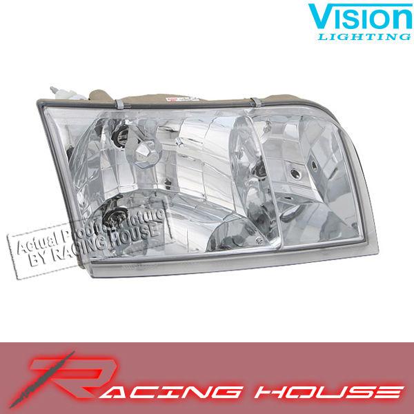 Right passenger side headlight kit unit 1998-2003 ford crown victoria