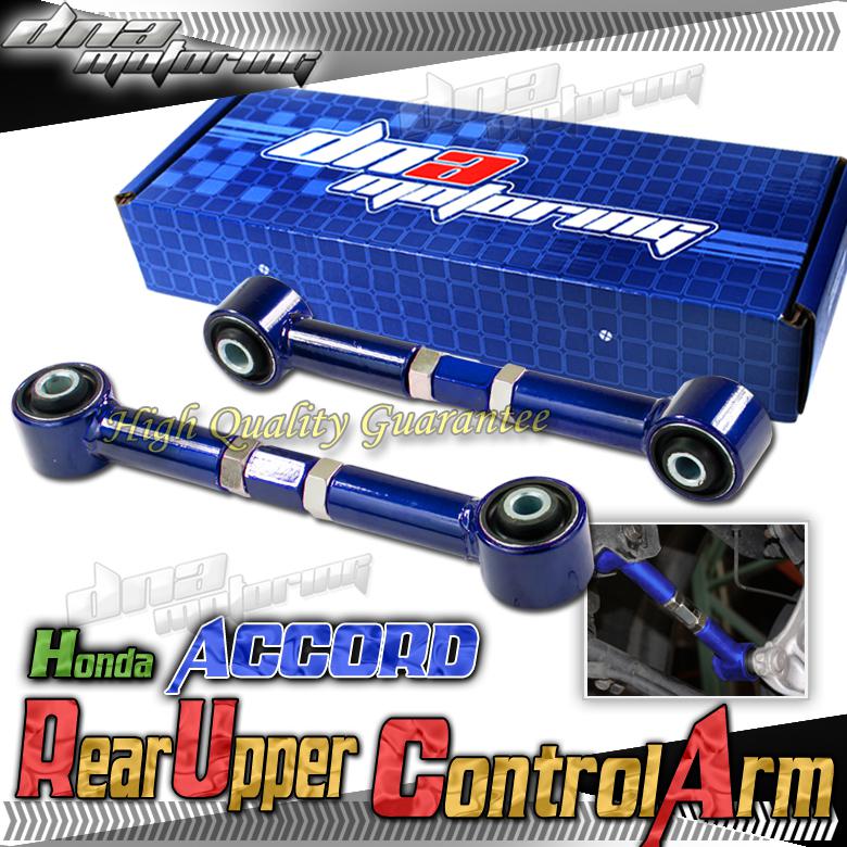 Accord/tl 08-11 steel alloy fully adjustable blue rear lower control arm bar l+r