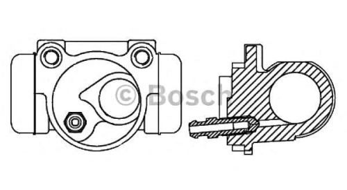 Bosch wheel brake cylinder master 20,6mm 0986475637