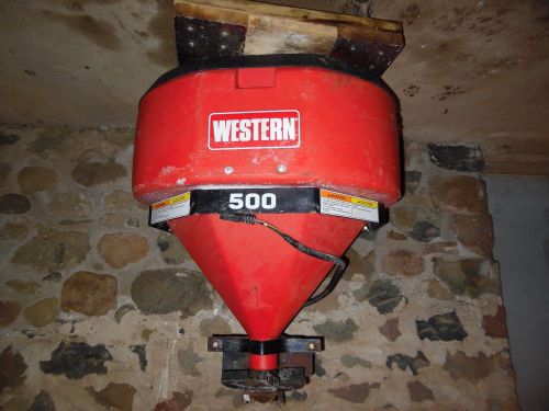 Western salt spreader 500 with controls and harness stuck wont sp[in