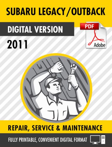 2011 subaru legacy / outback factory repair service manual