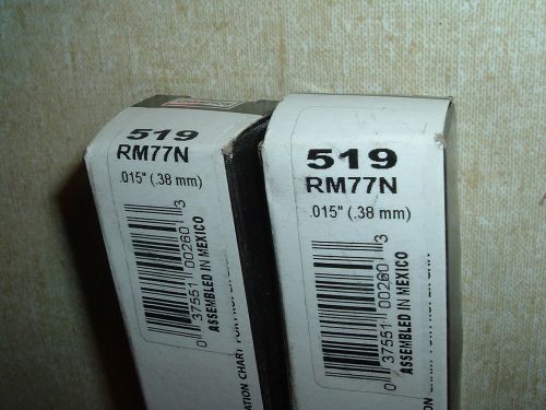 (2) champion spark plugs new nos  519 rm77n  copper plus industrial