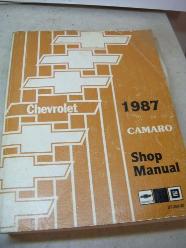 1987 chevrolet camaro large shop manual - oem chevy