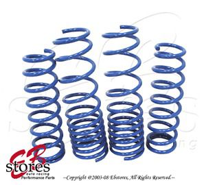 Blue lowering springs front and rear 4pcs for nissan sentra 00 01 02 03 04 05 06