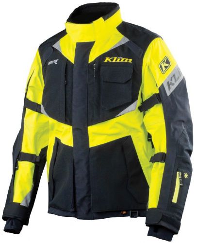 New klim gore-tex badlands pro waterproof motorcycle jacket hi-vis yellow small