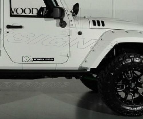 Jeep k2 mountain edition decals (16 inch)