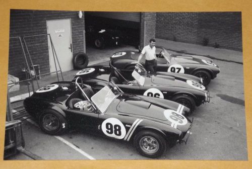 Carroll shelby race cobra car pic auto ford gt 427 289 mustang vintage photo 361