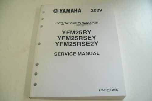 Yamaha atv dealer technical service manual 2009 yfm25ry/sey/e2y raptor 250